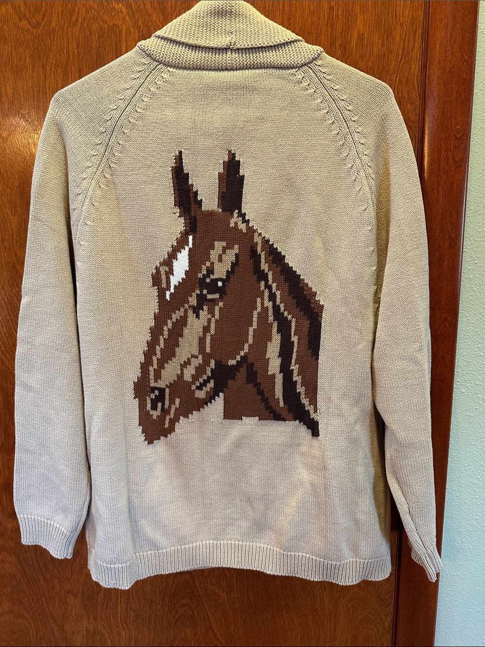 Tan Horse Cardigan